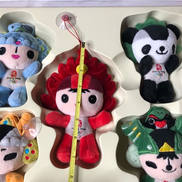 Mint 2008 Beijing Olympic Set Of Plush 7” Dolls - Picture 7 of 11